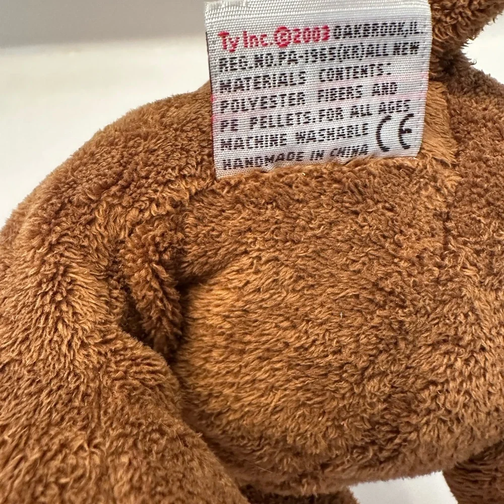 Ty Plush Moose with Orange Antlers
